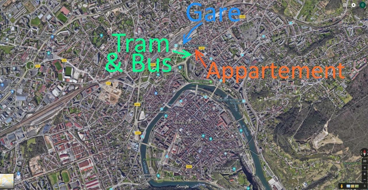 Bnbesak La Gare Viotte Besançon Exteriér fotografie